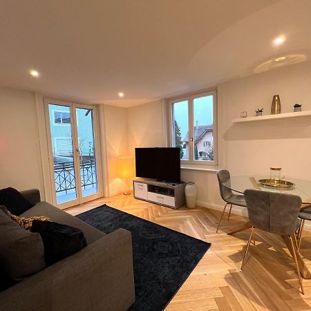 Modernes Apartment Am Fuss Des Pilatus - Skigebiet Hergiswil Dış mekan fotoğraf