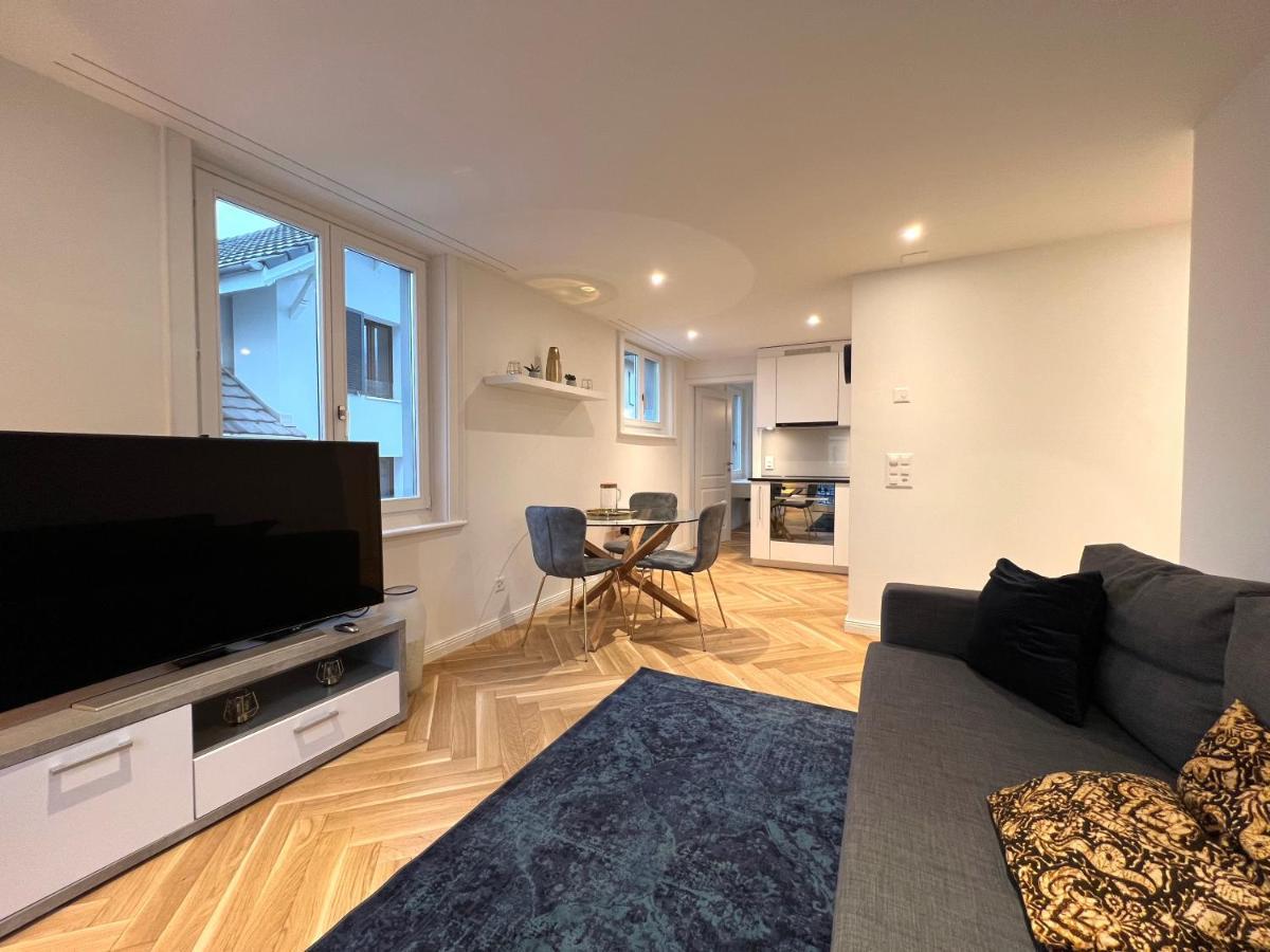 Modernes Apartment Am Fuss Des Pilatus - Skigebiet Hergiswil Dış mekan fotoğraf