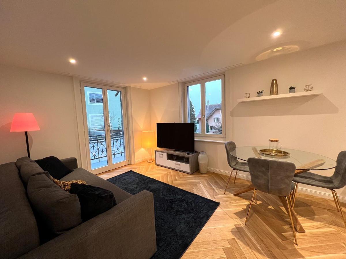 Modernes Apartment Am Fuss Des Pilatus - Skigebiet Hergiswil Dış mekan fotoğraf